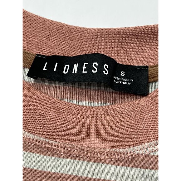 LIONESS Bloom Long Sleeve Tee Muted Pastels Stripe In Multi - Picture 3 of 4